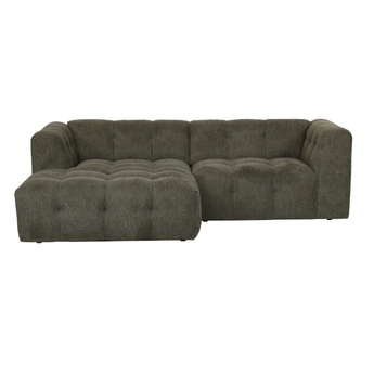 Borup chaiselongsofa i grøn, venstrevendt