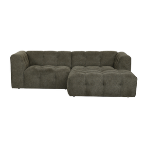 Borup Chaiselong sofa grøn - Højrevendt