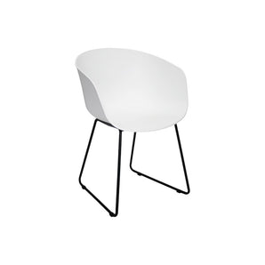 Aarslev spisebords/have-stol – Hvid