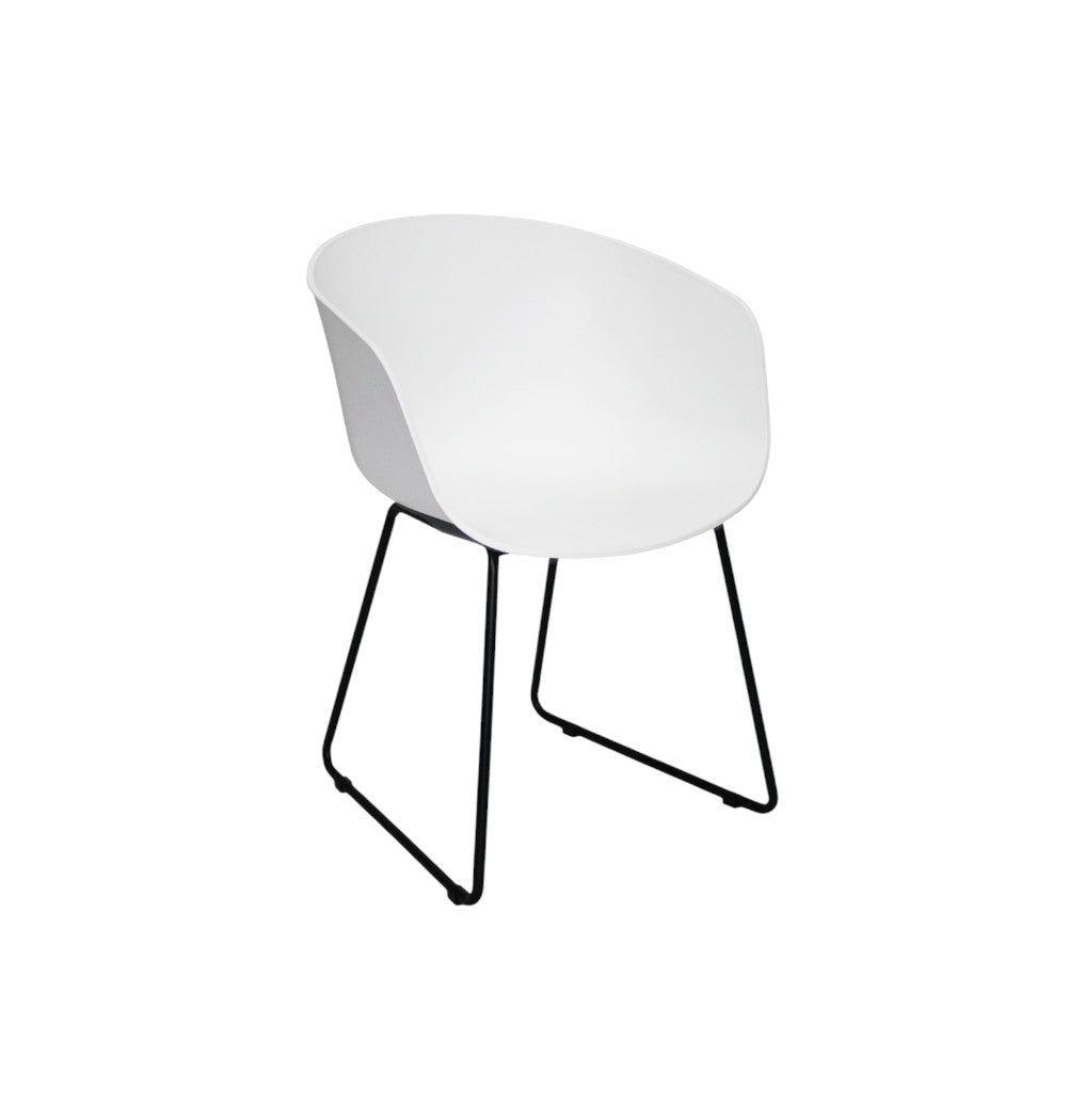 Aarslev spisebords/have-stol – Hvid