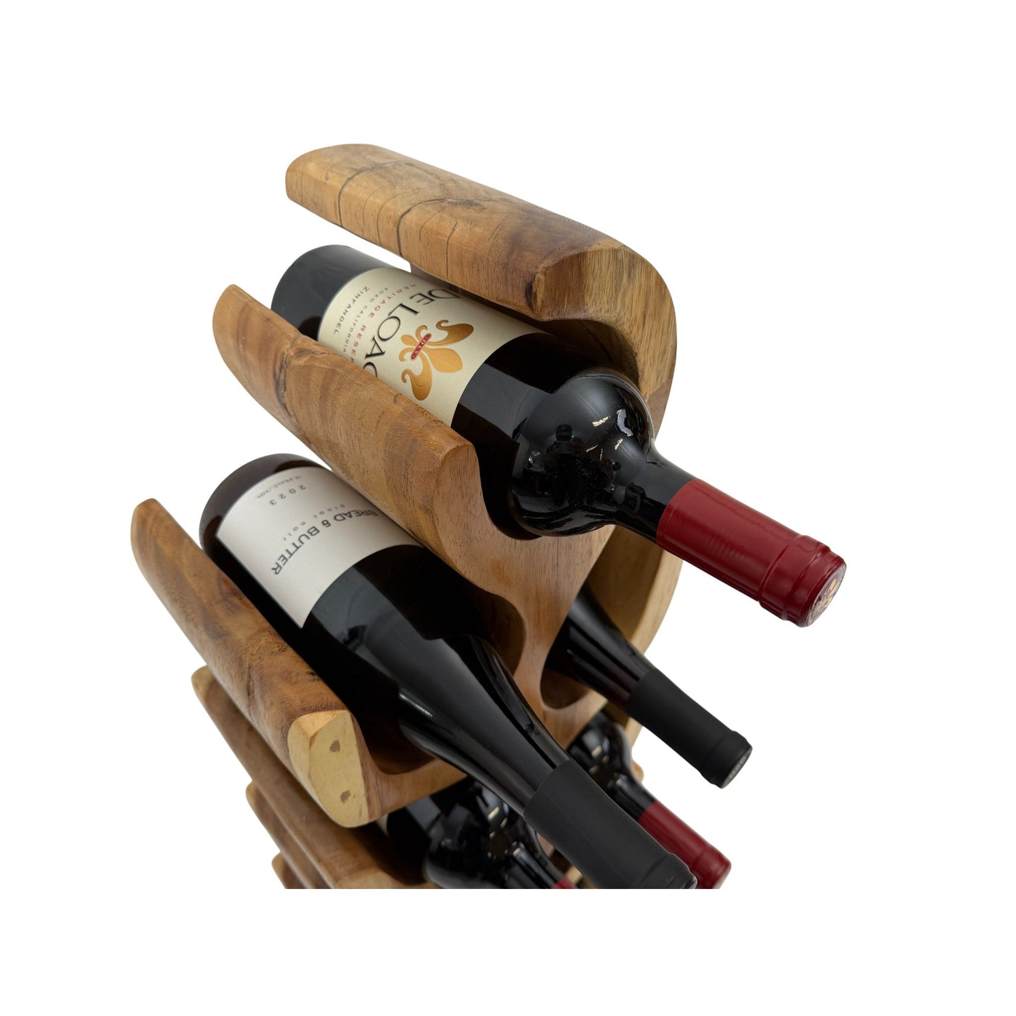 Millinge vinreol i træ - 10 flasker