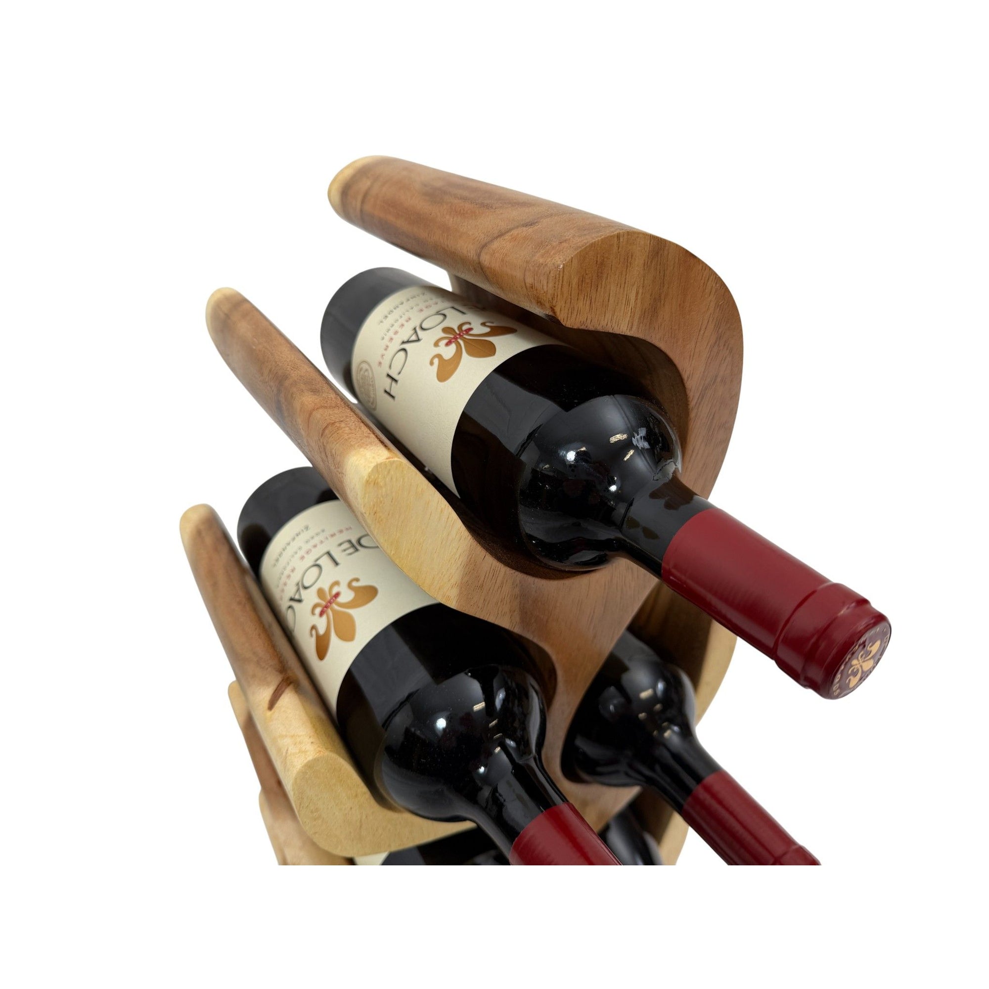 Millinge vinreol i træ - 6 flasker