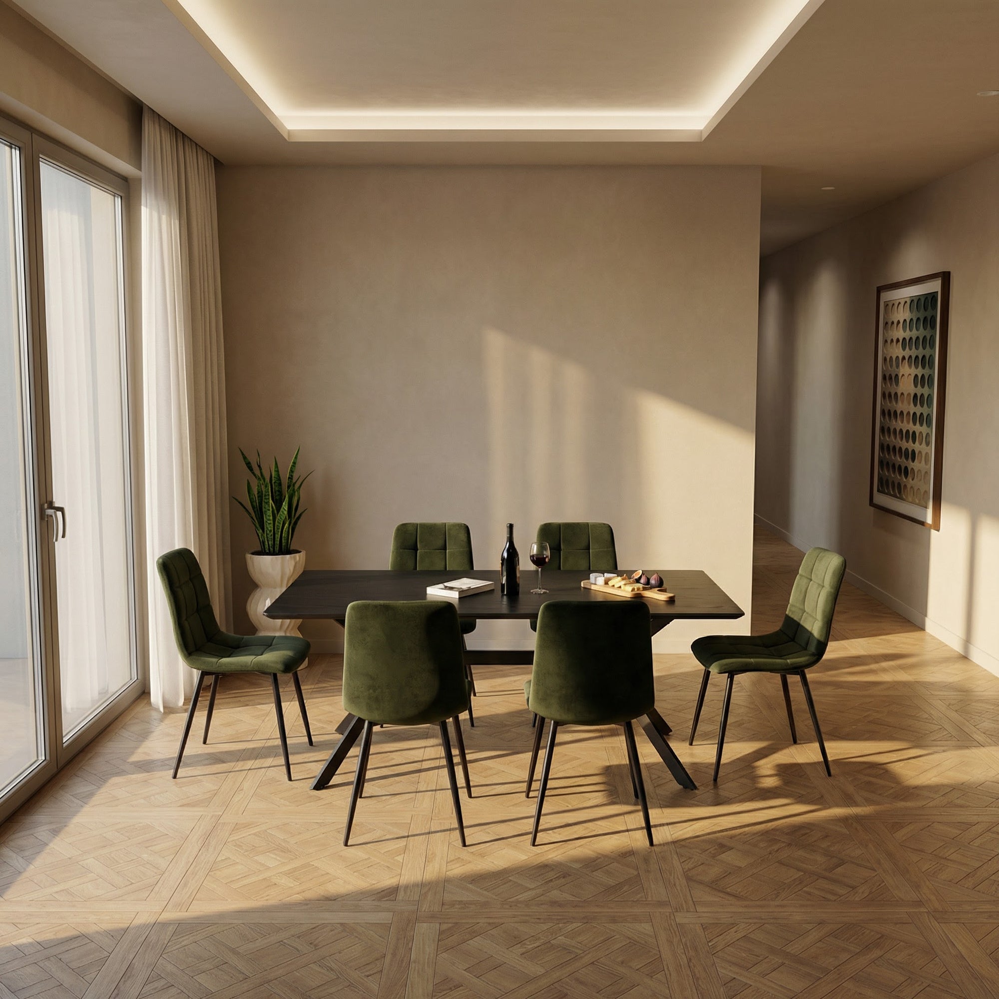 Odense spisebordsstol i velour